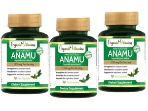 3 ANAMU 1250 mg 360 capsules LOW SUGAR CONTROL CIRCULATORY SYSTEM Organic