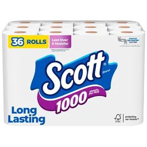 1000 Septic-Safe 1-Ply Toilet Paper(36 Rolls) 1000 Septic-Safe 1-Ply Toilet Paper(36 Rolls)