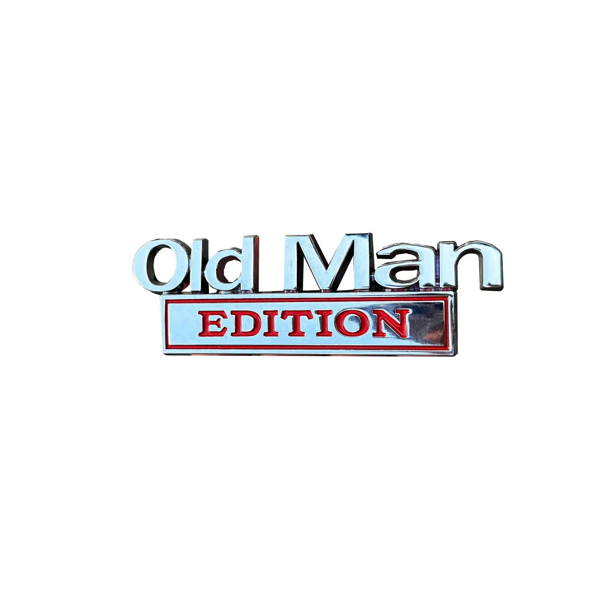 Father's Day Gift Old Man Edition 3D Emblem Sticker Badge, Funny Decals for Car, Truck, SUV, Motorcycle