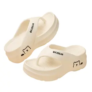2026 Summer Women's Thick-Sole Soft Sports Footwear, Non-Slip Higher Platform Sandals & Slides, Casual Shoe for Indoor-Outdoor Use, Flipflop-Style Cool Slippers, Ideal Mother's Day Gift
