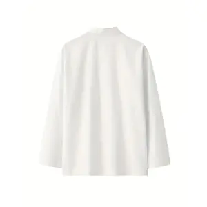 Plus Size Men's Tang Suit Long Sleeve Youth Traditional Chinese Hanfu Retro Ethnic Clothing Shirt Tea Suit Martial Arts Top