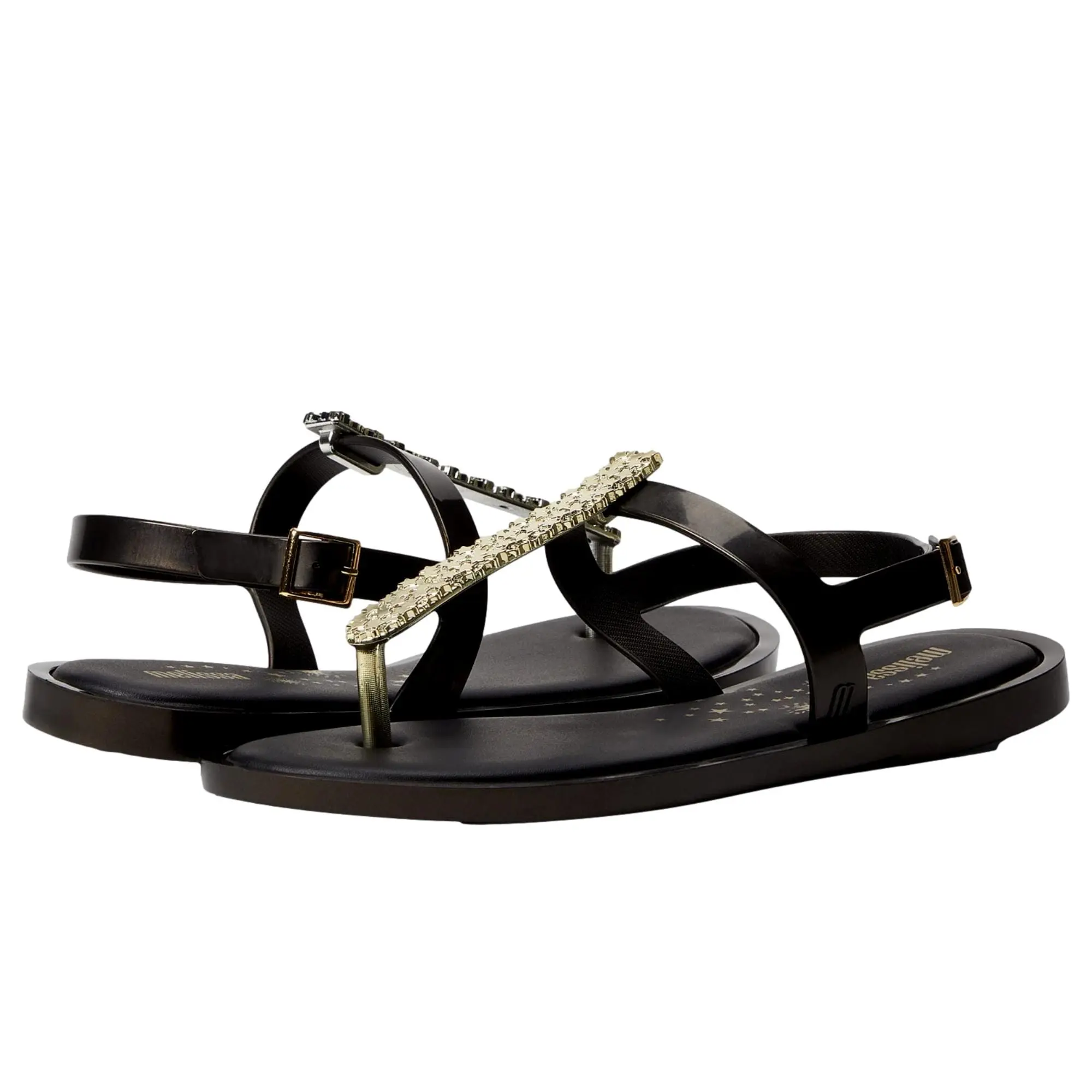 Melissa Shoes Slim Sandal II Black  32601-001 Women's