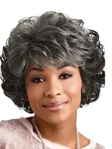 Women's Short Gradient Mixed Wig, Lightweight Layered Design, Soft Texture, Ideal for Daily Use, Cosplay, Parties, Weddings, Dance Events