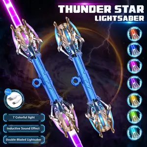 The laser sword toy can expand the sword whose light rises with the motion-sensitive sound. The cool luminous toys at boys' and girls' parties are favored, perfect cool gifts.