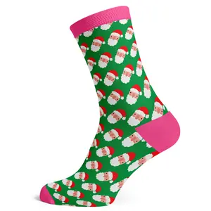 Heads Up Santa Socks