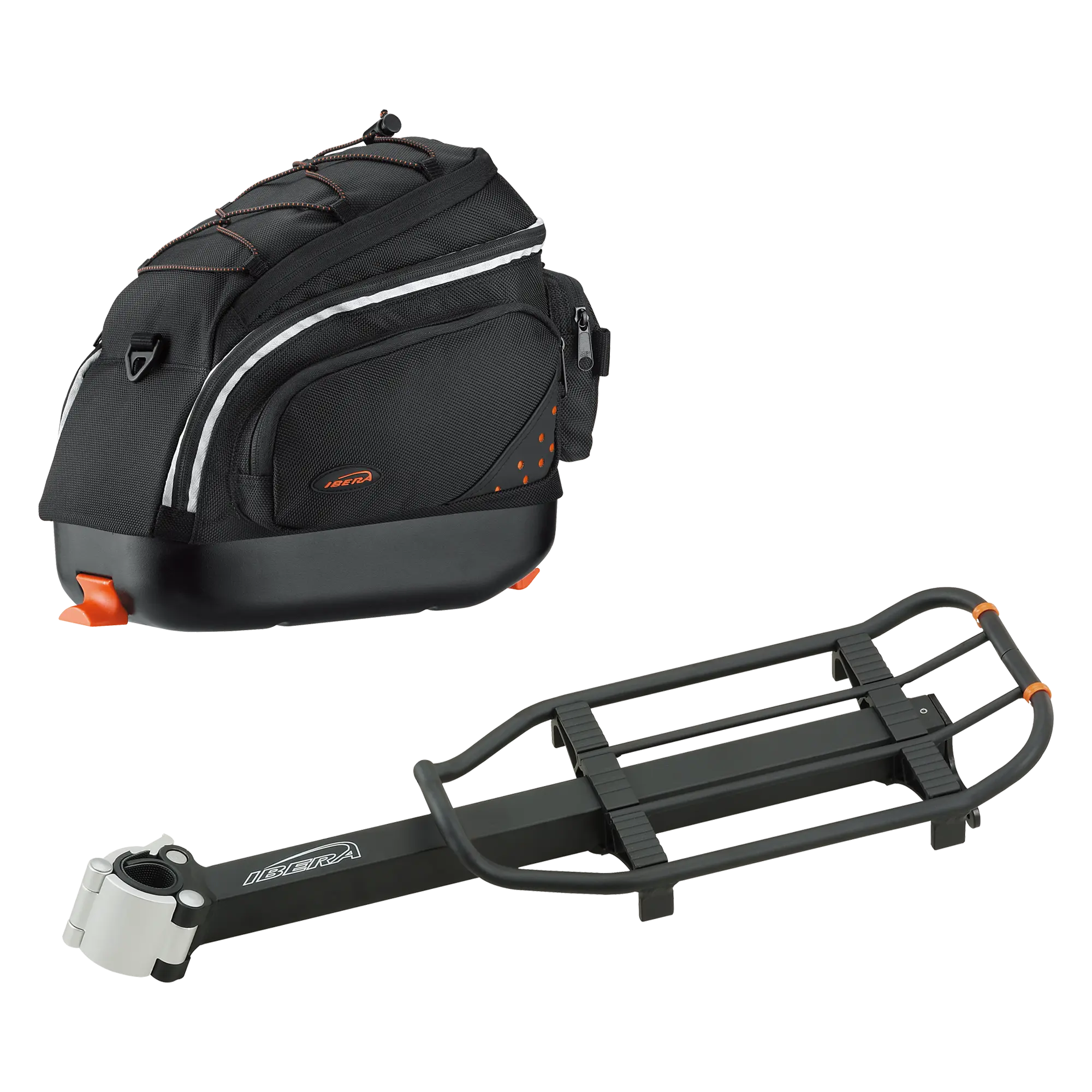 IBERA Mini Commuter Bag and Mini Rear Carrier Combo | IB-BA12-RA6