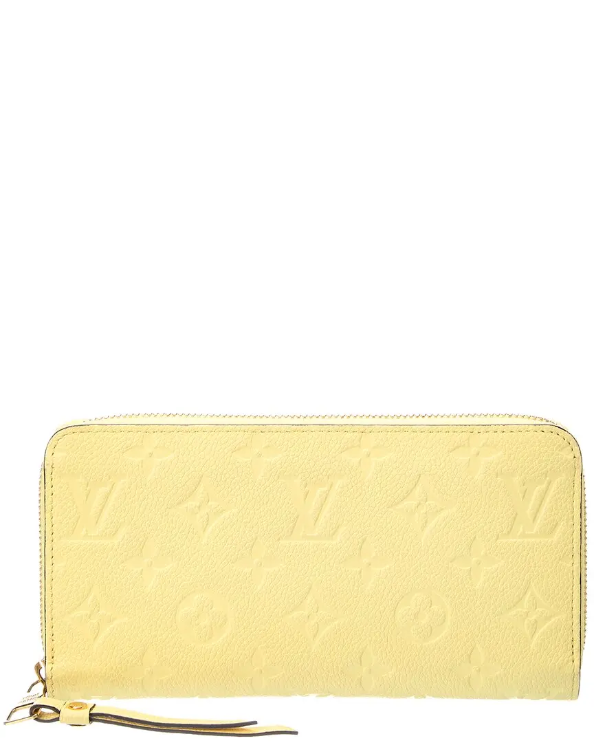 Louis Vuitton Citrine Monogram Empreinte Zippy Wallet (Authentic Pre-Loved)