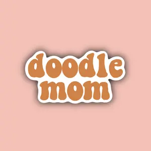 Doodle Mom - Waterproof Sticker - Golden Doodle - Dog