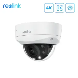 Reolink RLC-843A Smart 4K PoE IK10 Camera with 5X Optical Zoom, Color Night Vision, Two-way Audio 24/7 Recording IP67 Weatherproof 8MP Security Camera Outdoor Cctv