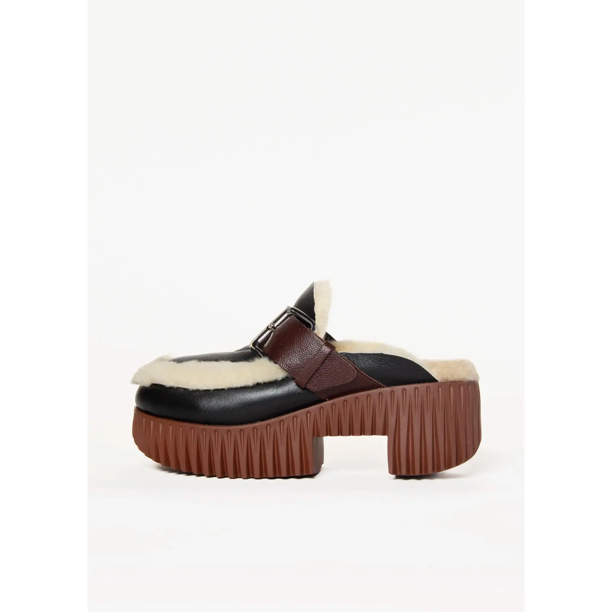 Plia Amber Shearling Clog