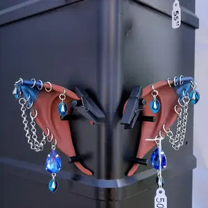 Custom Elf Ears - Small - POC - Blue & Silver