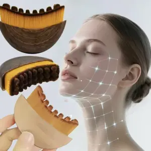 Lymphatic Drainage Face Brush -Jawline & Chin SculptingDry Brushing Massager for Facial Fatigue Relief, ErgonomicDesign for Precise Skin Fit (1PCS)