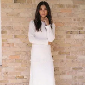 The Winter Quarters | Fitted Sweater LDS Temple Dress with Pockets
