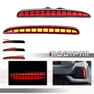 2pcs For 2017 2018 2019 2020 2021 2022 Honda Civic Hatchback LED Tail Brake lamps Light Rear Bumper Reflector Lamps, Replace OEM 33555TDJJ01 33505TDJJ01 33555-TDJ-J01 33505-TDJ-J01