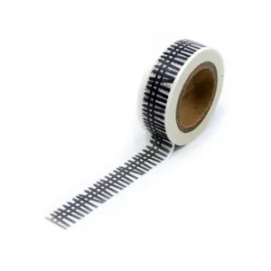 Black & White Picket Fence Washi