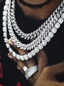 3pcs/set Hip Hop Style Multi-Layered Stacked Necklace Set, High-Quality Punk Trend Cuban Chain Jewelry for Men & Women, Cuban Link Chain