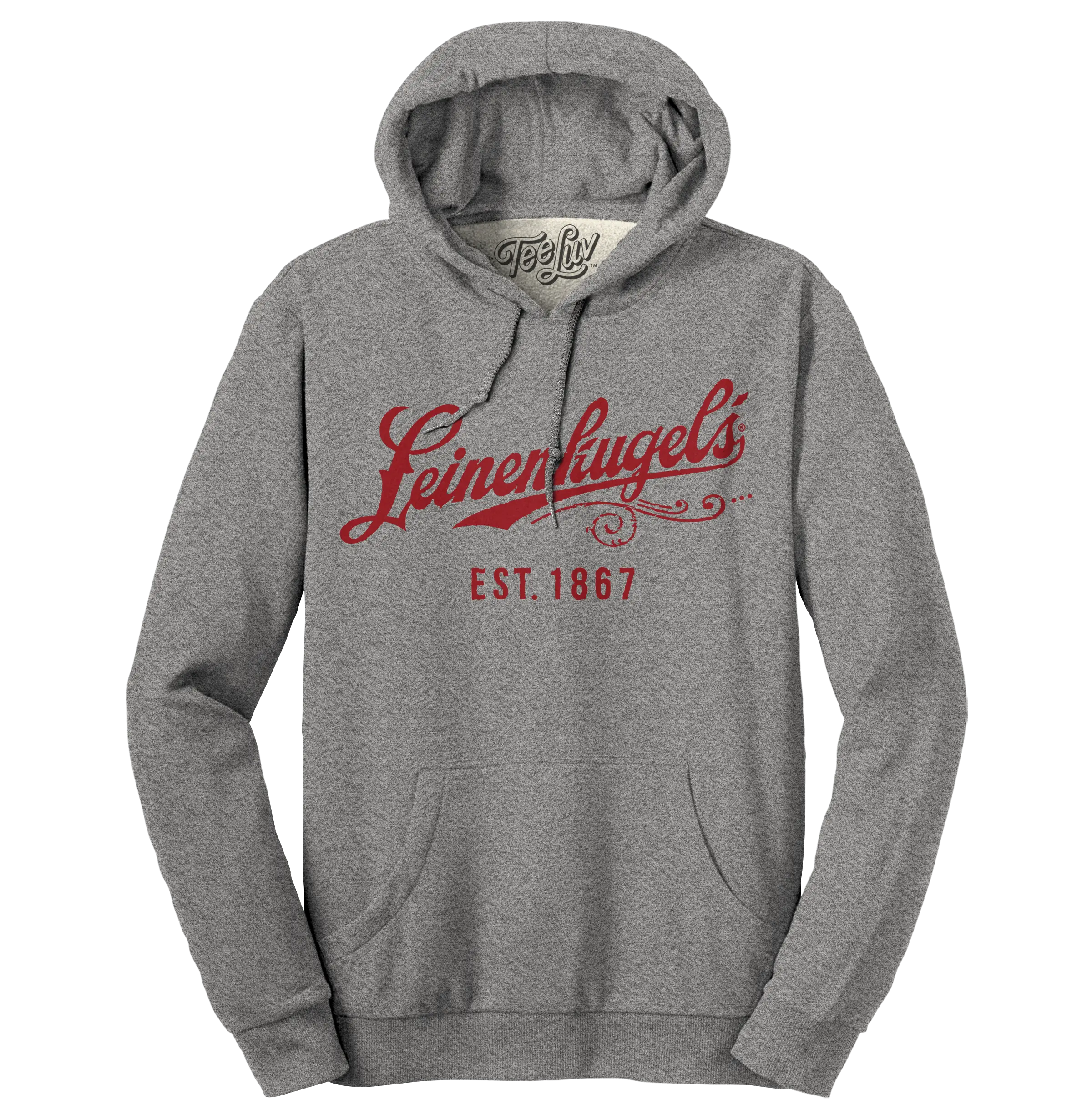 Leinenkugel's Beer Logo Pullover Hooded Sweatshirt - Gray