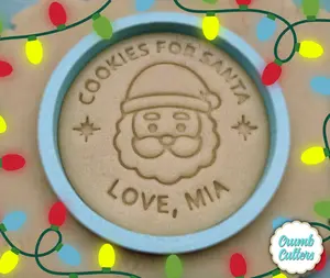 Custom Christmas Cookies for Santa Cookie Cutter and Stamp