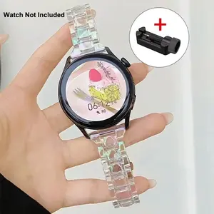 Fashionable Clear Watch Band, Smartwatch Strap, 20mm/22mm Watch Band for Samsung Galaxy Watch 7 6 5/4 5Pro 40mm 44mm, Smart Watch Accessories, Wearable