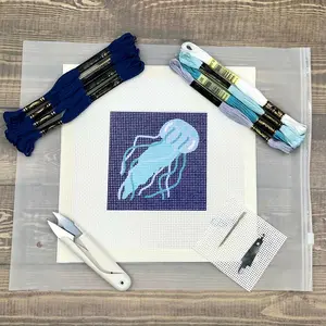 Jellyfish Needlepoint Kit Jellyfish Needlepoint Kit