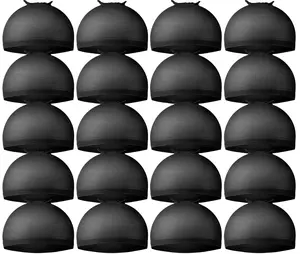 Wig Cap,Black Wig Cap 20 Pieces Wig Caps, Black Stocking Caps, Stretchy Nylon Wig Stocking Caps for Women