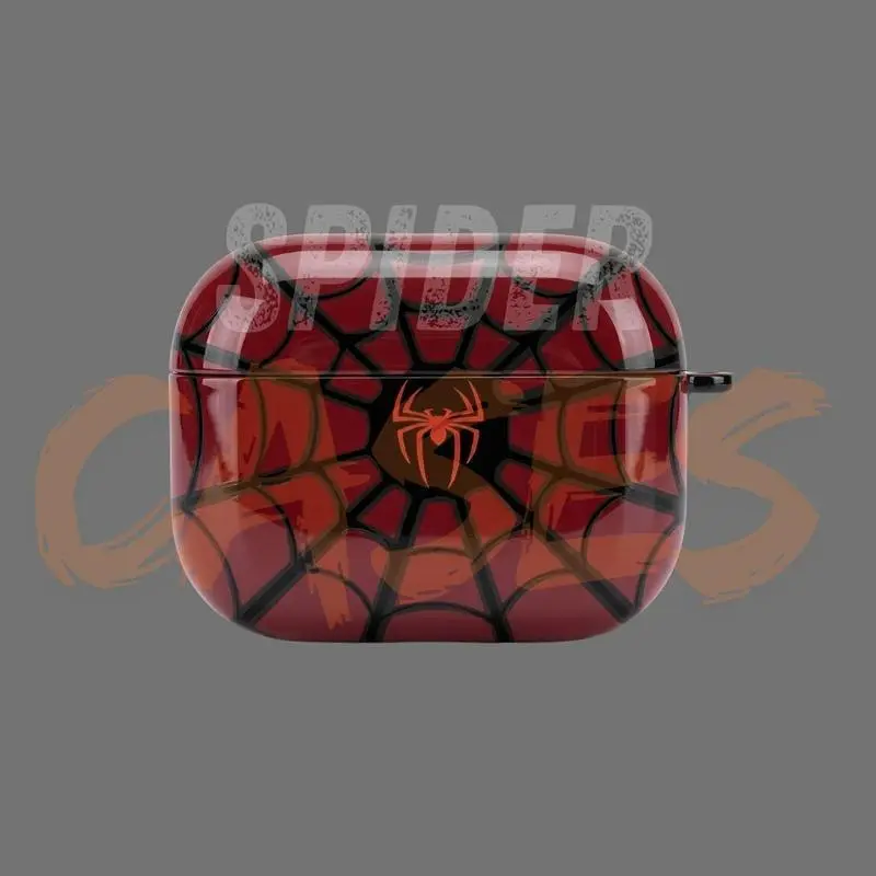 Cute Web AirPods Case, Hero Inspired Graphic Protective Cover for AirPods Pro 1 2 & AirPods 4, Stylish Fan Gift, Trendy Tech Accessory