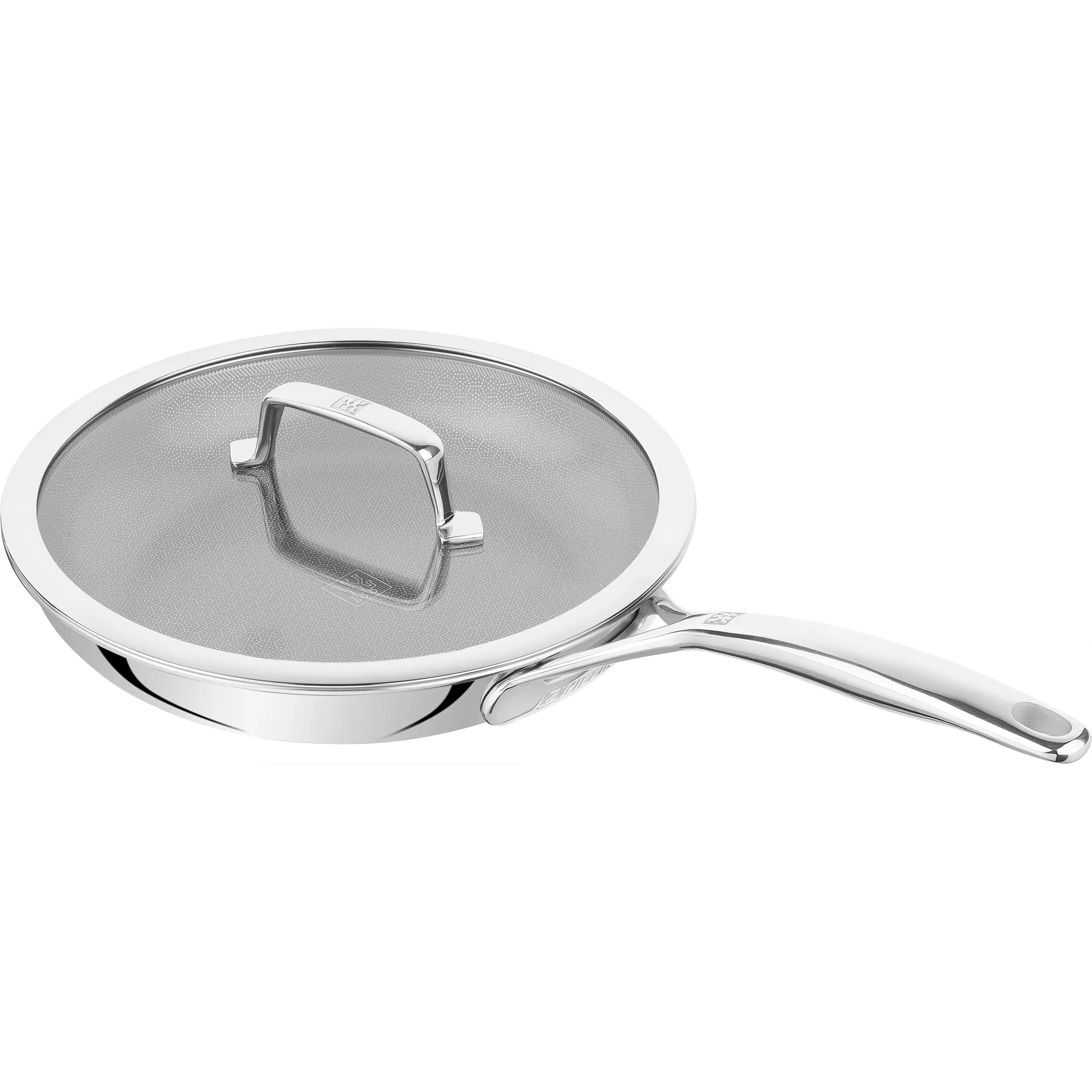 ZWILLING Peak 10-inch Stainless Steel Ceramic Nonstick Dual Performance Fry Pan with Lid ZWILLING Peak 10-inch Stainless Steel Ceramic Nonstick Dual Performance Fry Pan with Lid