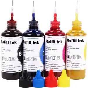 Sublimation Ink Bottle Inkjet Printers Refillable Ink  CISS for T802 T802XL T812 Workforce WF-4720 WF-4730 WF-4734 WF-4740 WF-7310 EC-4020 EC-4030 EC-4040 Heat Press Transfer on Mugs, T-Shirt