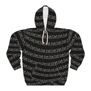 Unisex Pullover Black Stitching Hoodie