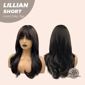JBEXTENSION 22 Inches Scalpiana Tea Black Darkest Brown Curly 3.5X4 Hard Silky Top Natural Scalp Effect Wig LILLIAN SHORT JBEXTENSION 22 Inches Scalpiana Tea Black Darkest Brown Curly 3.5X4 Hard Silky Top Natural Scalp Effect Wig LILLIAN SHORT