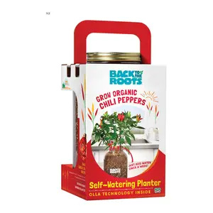Back to the Roots 7772692 Self-Watering Planter Grow Kit with Automatic Garden Watering Functionality, Ideal for Moderate Sun Exposure