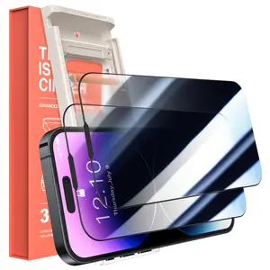 CUPERT [3PCS] Screen Protector For iphone 16/15/14/13/12 Dust Free, Bubble Free【A Reusable Cabin】 (High Definition/Anti-Spy)   Tempered Glass