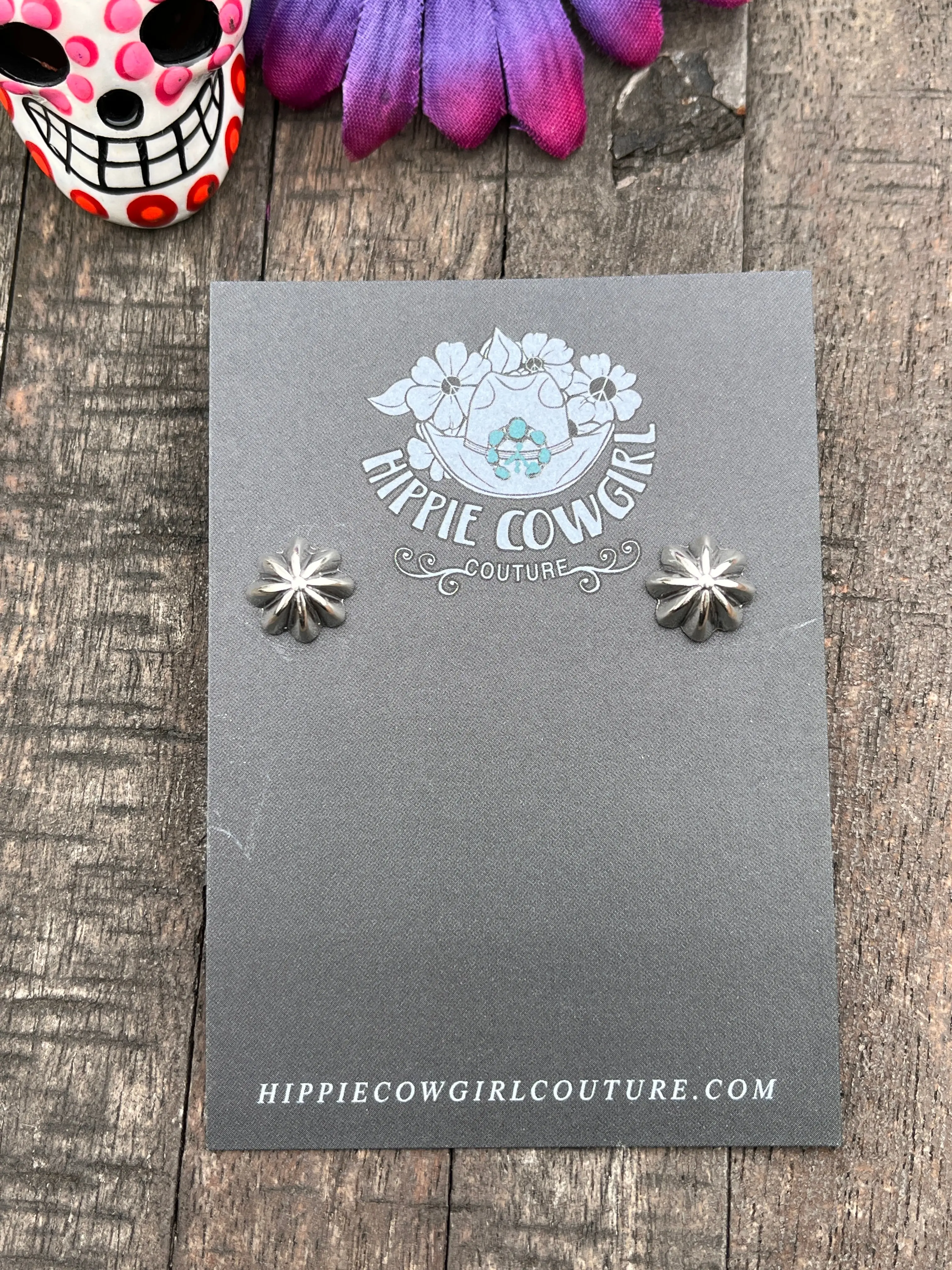 Mini Button Earrings