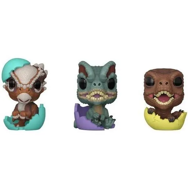 Funko Pocket POP! Egg Jurassic World Spring 3-Pack Dinos Collectible Figurines Vinyl Figurine-Statue [COLLECTIBLES]
