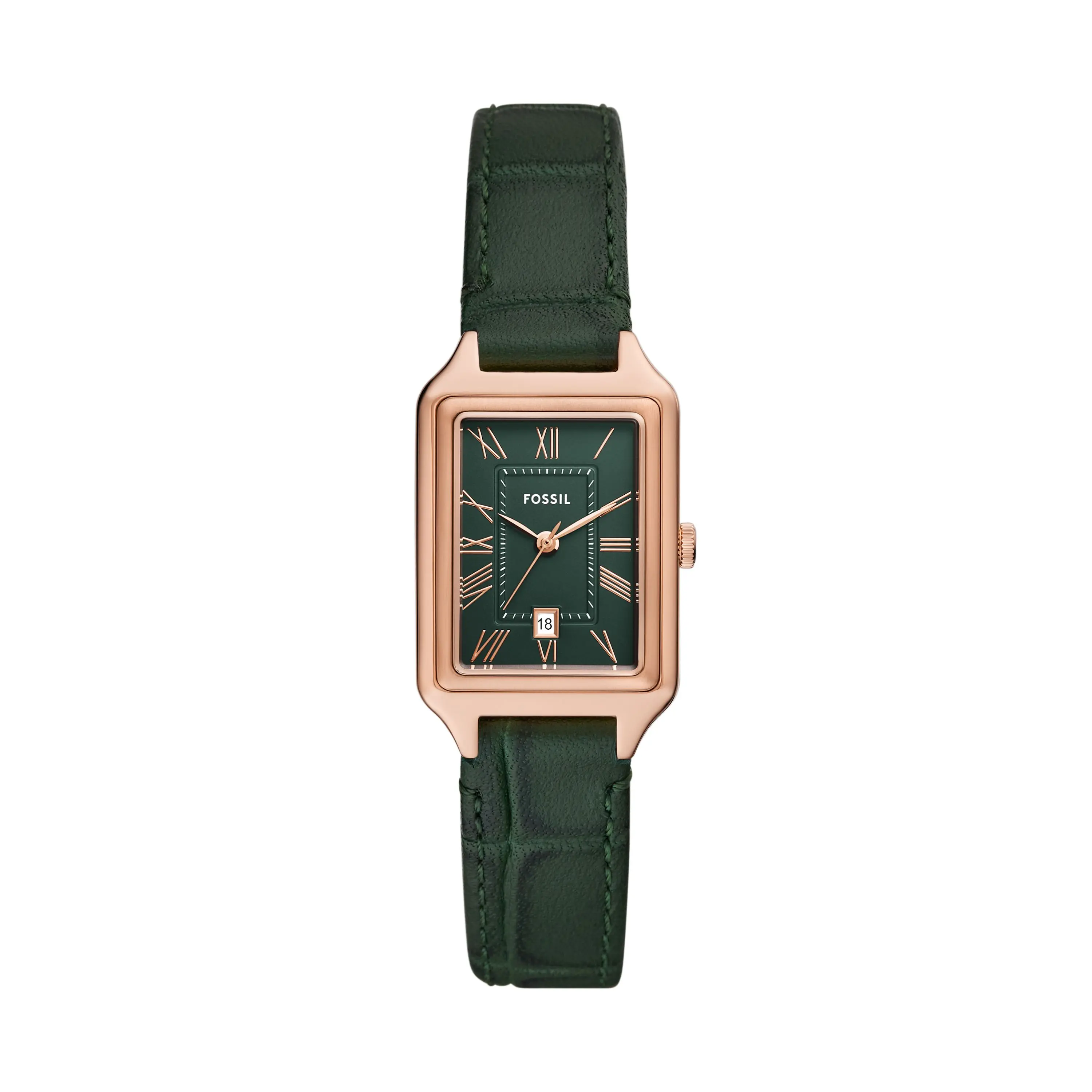 Fossil Women's Raquel Three-Hand Date, Rose Gold-Tone Stainless Steel Watch