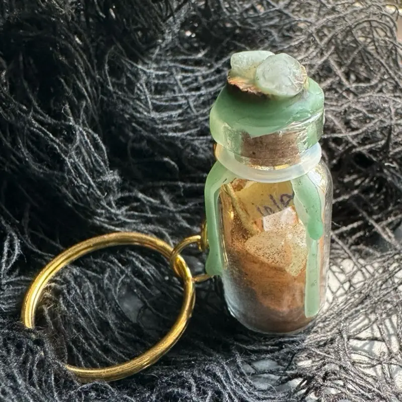 Money Spell Jar KeyChain