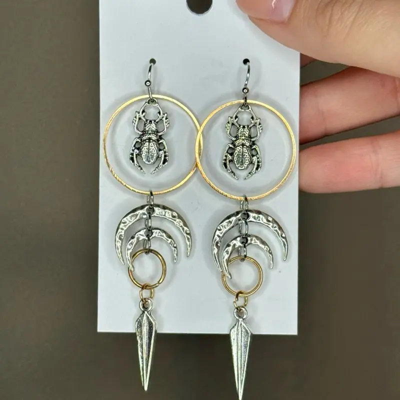 Beetle earrings