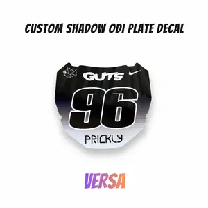 Custom shadow ODI plate decal
