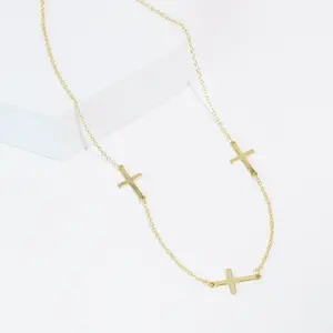 Divine Trio Gold Necklace