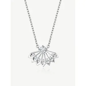 "Dance of Light" Lab Grown Diamond Pendant Necklace in Sterling Silver Promise Anniversary Birthday Gifts for Women (0.50 Ct. Tw. )