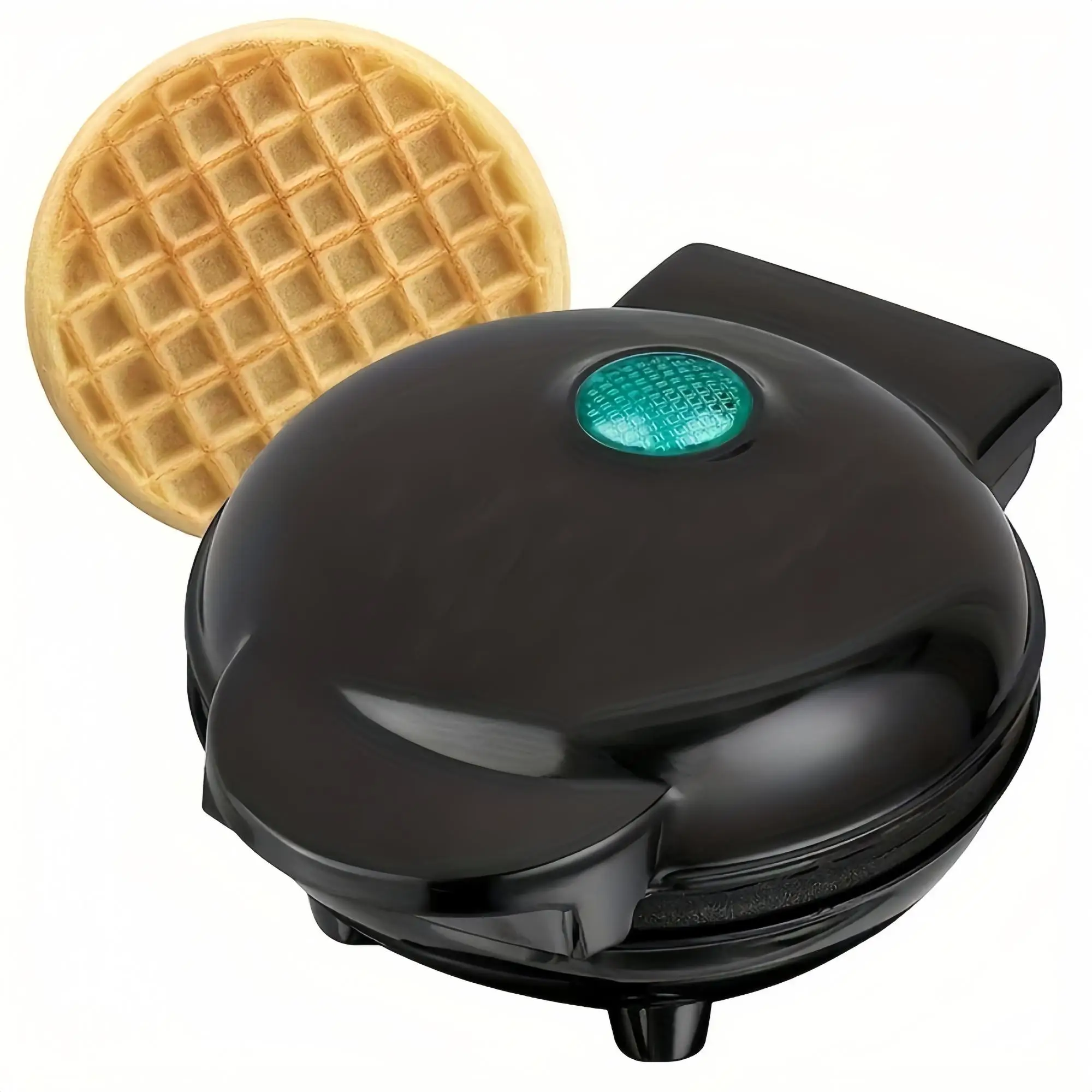 Round Mini Waffle Maker Machine, Non-stick Coating Small Pancake Baking Pan, Household Kitchen Appliances Suitable for Making Waffles, Paninis, Hash B