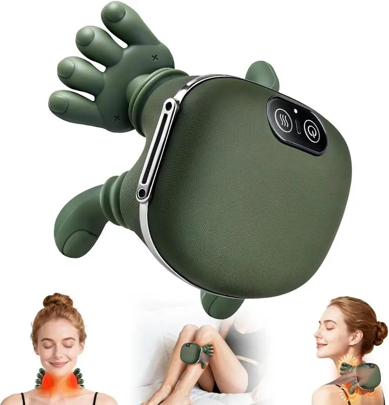 Electric Neck & Shoulder Massager with Heat Real Hand Kneading Shiatsu Massage Deep Tissue Relaxation for Neck & Shoulders