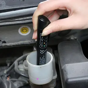 Brake Fluid Tester, Brake Fluid Liquid Tester Pen With 5 LED Indicator, Brake Testing Tool For Accurate Diagnostics, Automotive Accessories