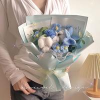 Wool Tulip + Rose Blue