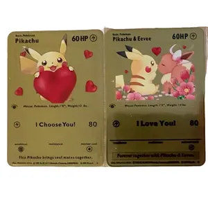 Anime Gold Color Stainless Steel Card - Elegant Design, Versatile Use, Ideal for Collectors and Fans