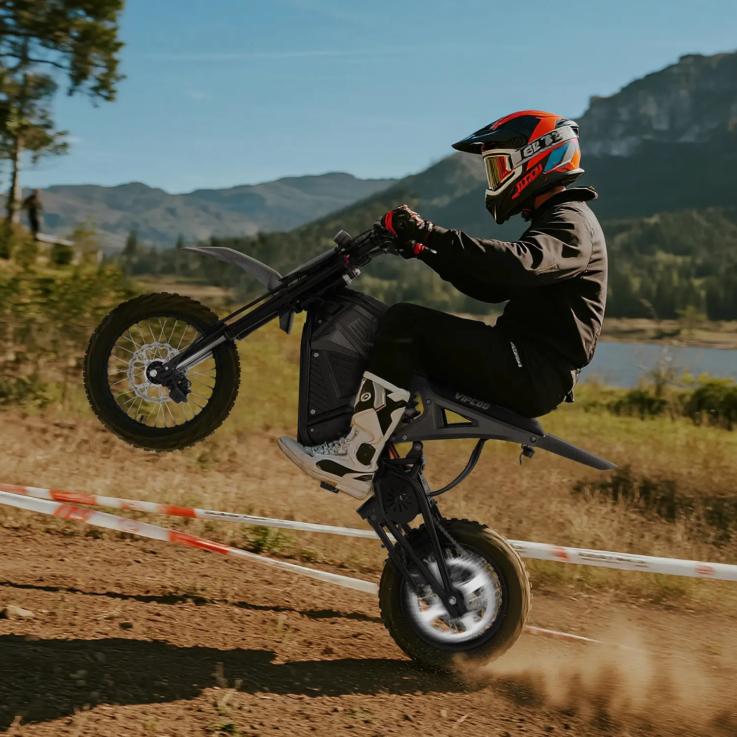 VIPCOO H3 High-Power Off-Road Electric Bike 3500W Mid Drive 48V 23Ah 14"/12" Rugged Cross-Country Knobby Tires High Torque All-Terrain Adventure E-Bike for Adults, Teens & Beginners