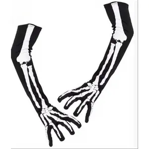 Halloween Stockings Glow-In-The-Dark Halloween Socks Bone Sports Gloves Skeleton Socks Cosplay Props Masks
