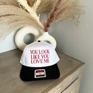 You Look Like You Love Me Vintage Trucker Hat, 5 Panel SnapBack Honky Tonk Hat Nashville Hat for Women, Country Concert Hat Day Drinking