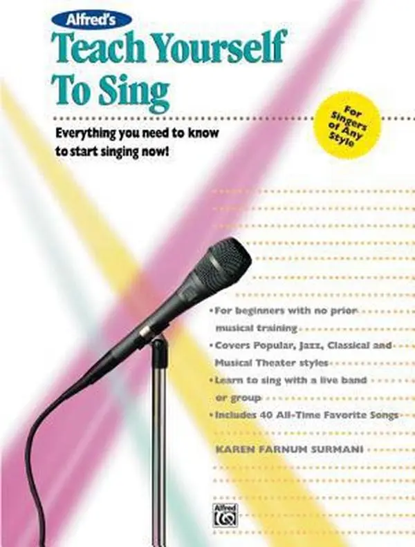 USED Book - Alfred's Teach Yourself to Sing: Everything you need to know to start singing now!, Book & Enhanced CD (Teach Yourself Series) by Karen Farnum Surmani (Paperback) - english
