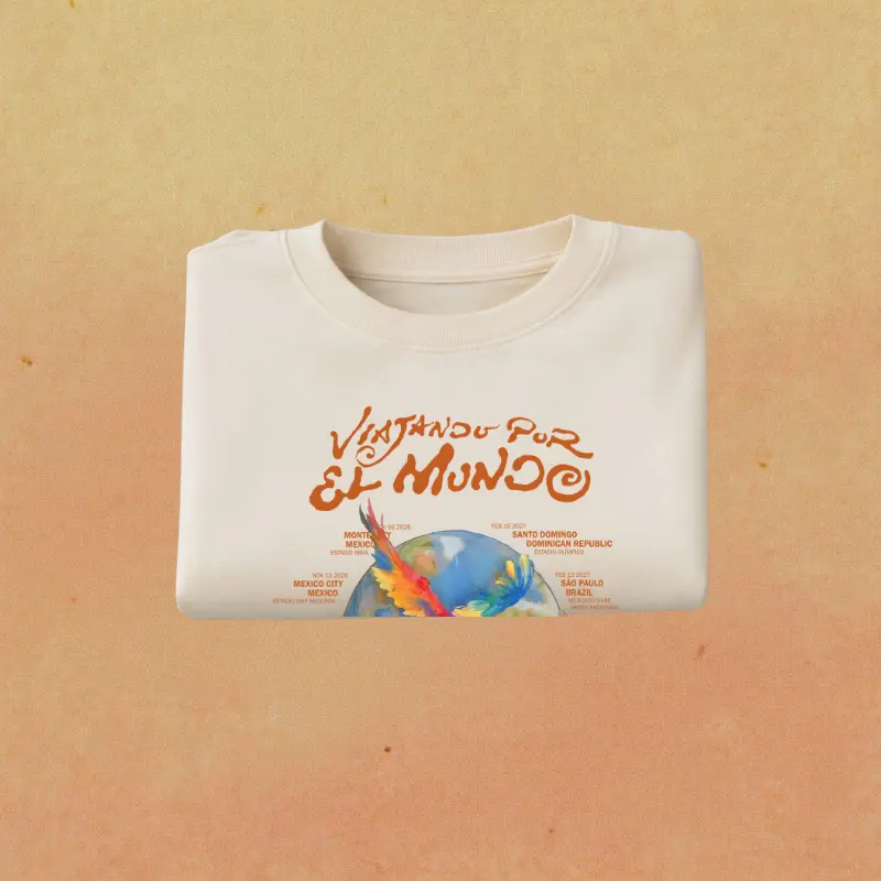 Viajando Por El Mundo Tropitour T-shirt, Nos Vamos De Tour 2026, Latin Music Shirt, Gift For Fan, For Men & Women , Menswear, Womenswear.